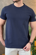 Camiseta Texturizada Azul Escuro Acostamento
