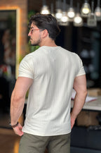 Camiseta Texturizada Bege Docthos