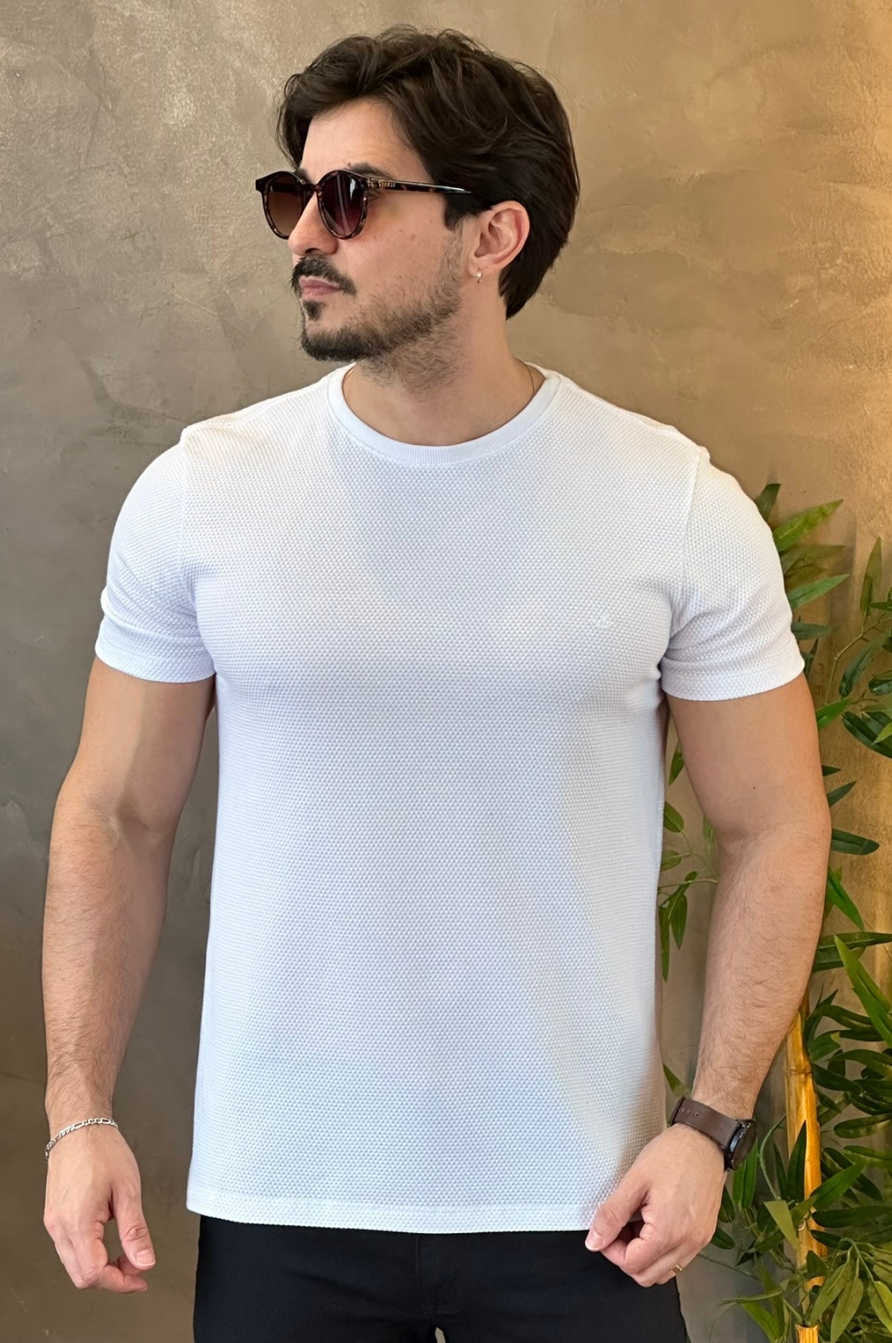Camiseta Texturizada Branca Docthos
