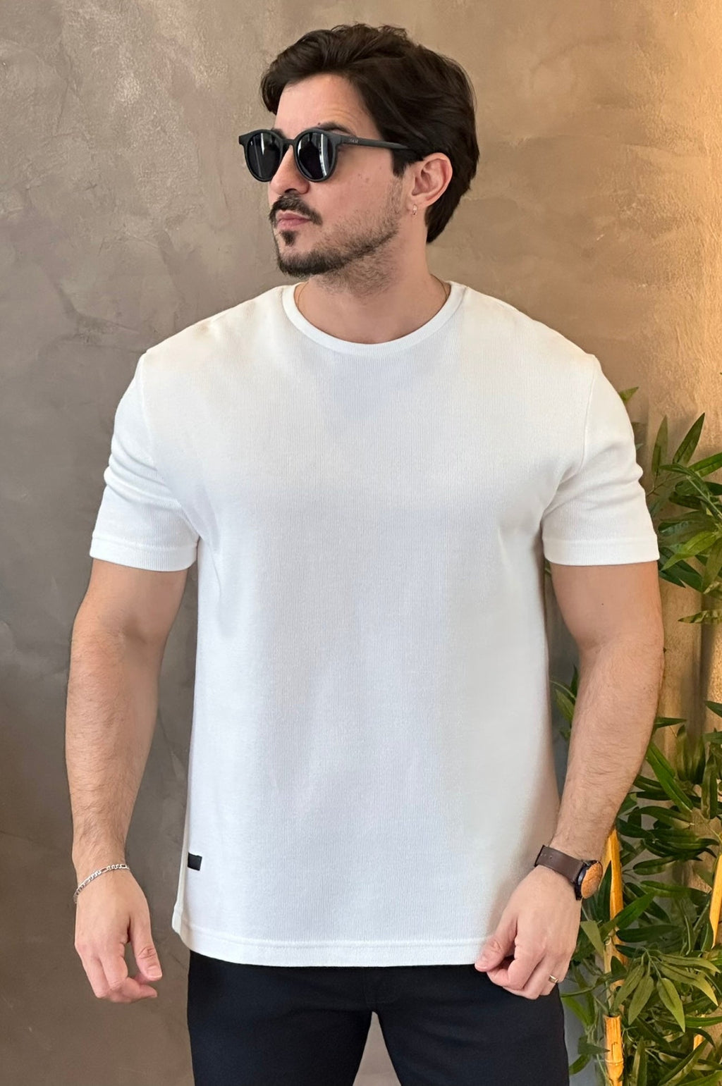 Camiseta Texturizada Over Offwhite King&Joe