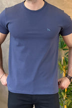 Camiseta Texturizada Azul Acostamento