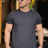 Camiseta Texturizada Preta Acostamento