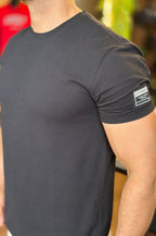 Camiseta Texturizada Preta Acostamento