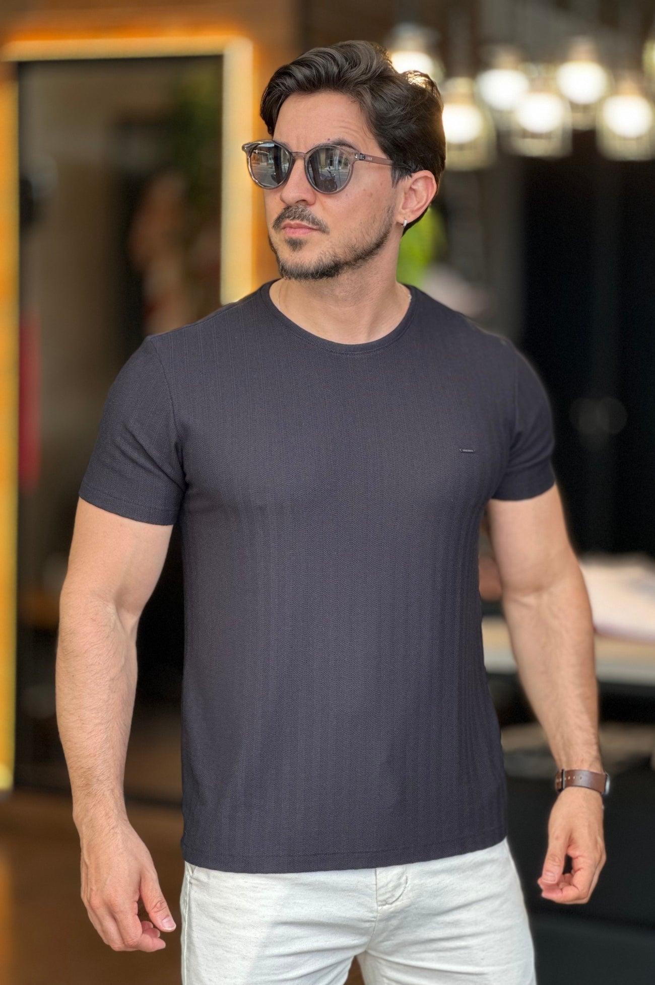 Camiseta Texturizada Preta Docthos