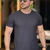 Camiseta Texturizada Preta Docthos