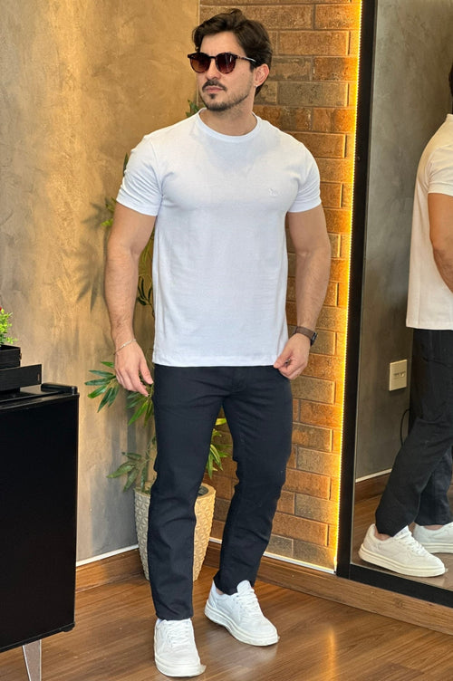 Camiseta Texturizada Branca Acostamento
