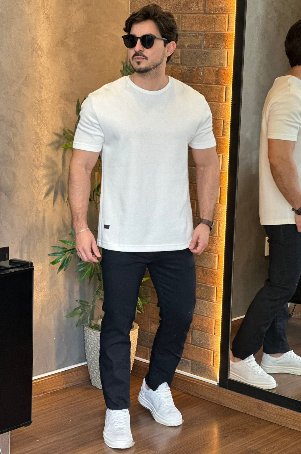 Camiseta Texturizada Over Offwhite King&Joe